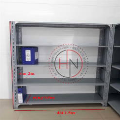 kệ sắt V lỗ 5 sàn tôn HN16